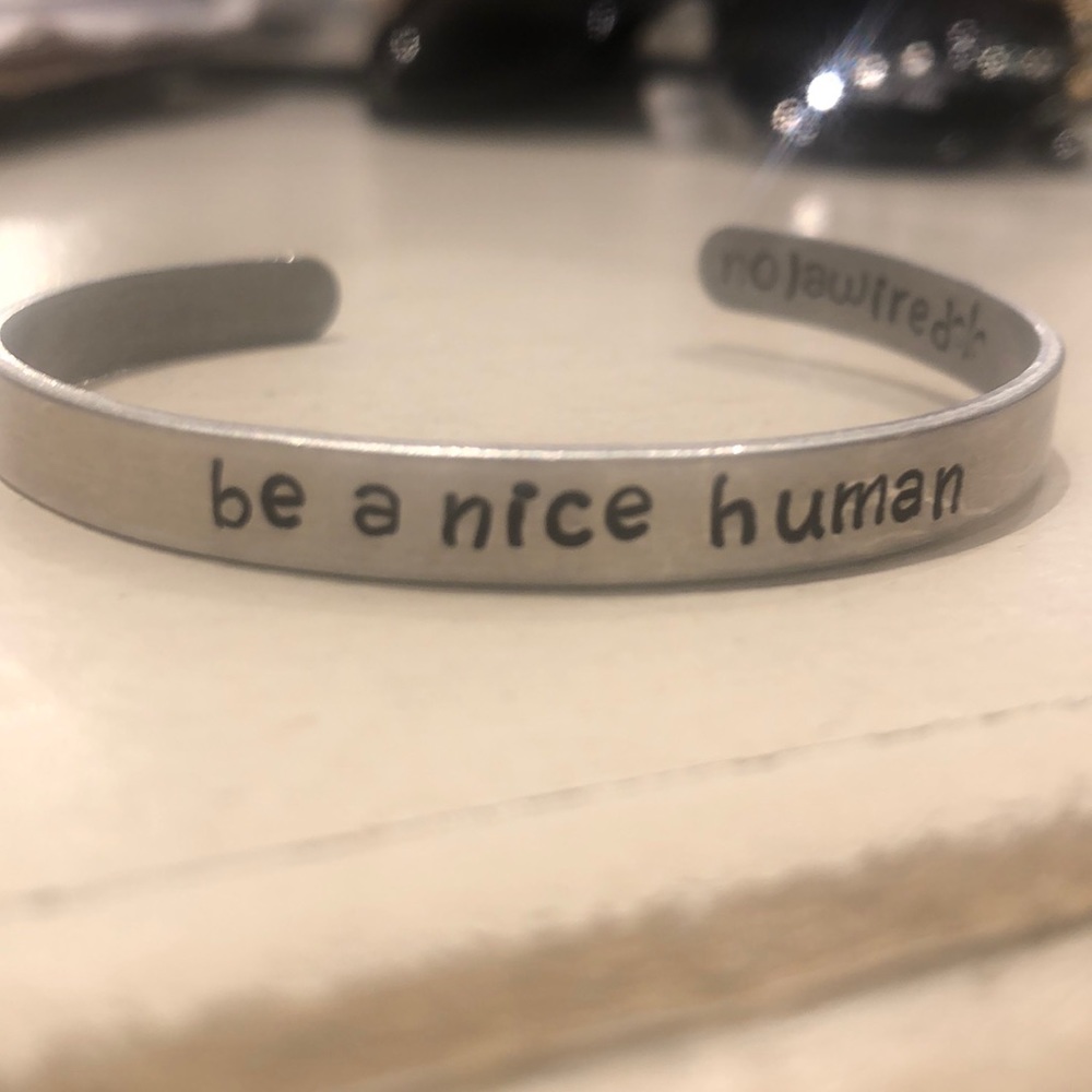 Be a nice human bracelet